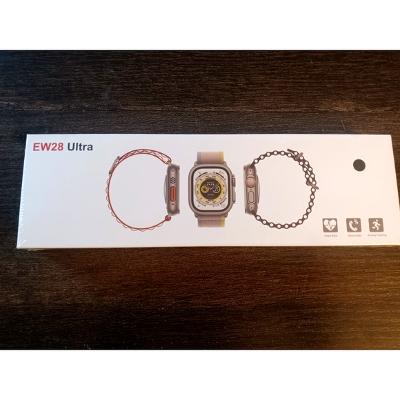 Watch 8 Ultra EW28 Smart Watch Bluetooth Call HR Fitness Tracker IP67 New - Picture 1 of 2